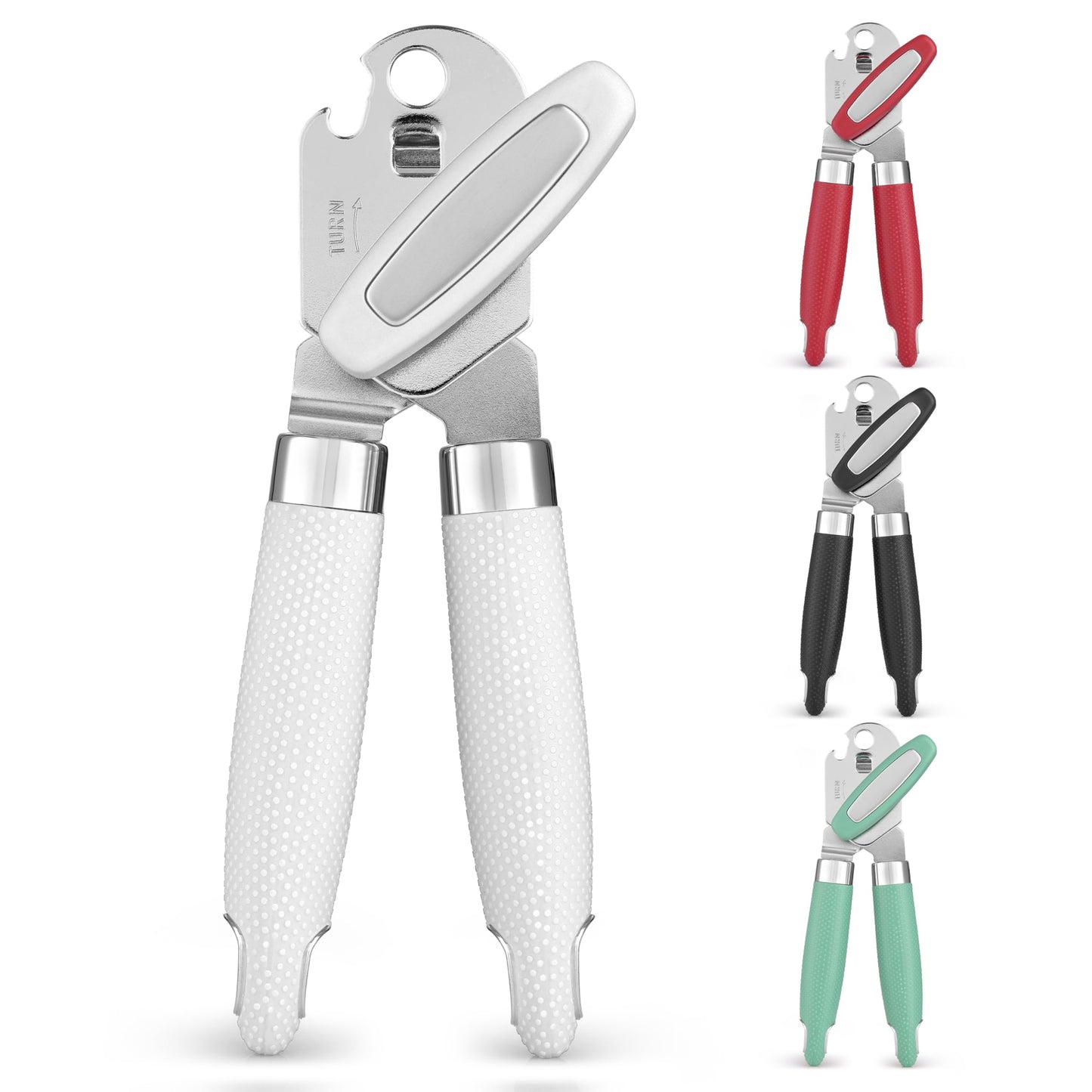 Zulay Kitchen Can Opener with Large Bottle Opener