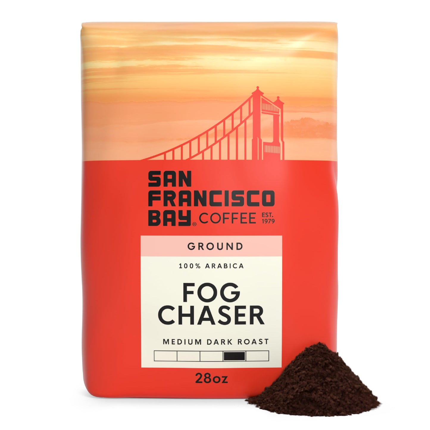 San Francisco Bay Coffee French Roast Ground Coffee, 28 oz bag