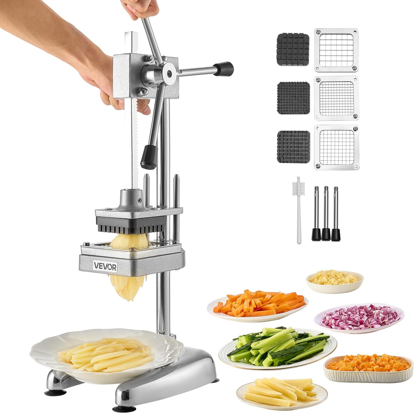 Happybuy 8-Section Commercial Easy Wedger Stainless Steel Blade Fruit Lime Slicer, Lemon Cutter 8 Wedges for Bar Restaurant