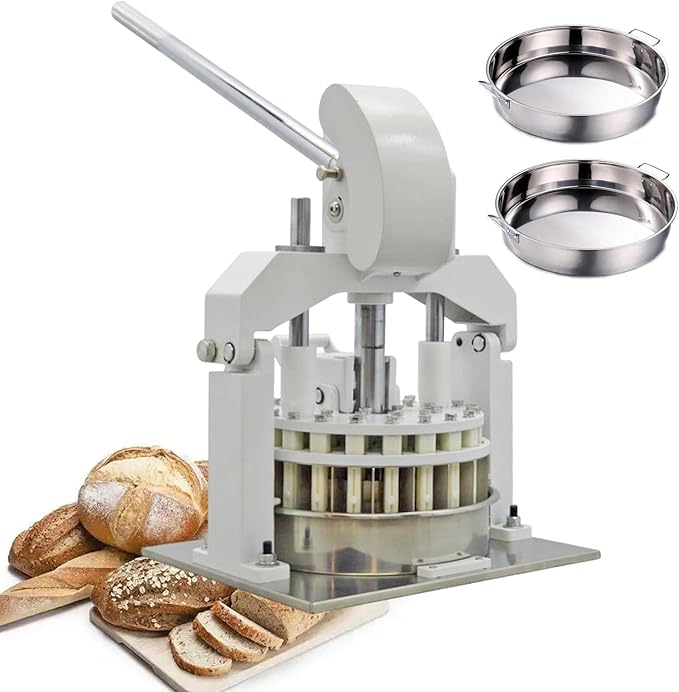 Yokoma Manual Dough Divider Table Top Dough Dividing Machine 36PCS Dough Cutter Commercial Dough Dividing Machine Dough Baking Divider, 1.06oz-5.64oz, 36PCS