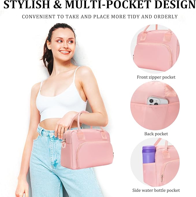 MEXS Insulated Lunch Bag for Women Men Large Reusable Lunch Box Adult Leakproof Portable Cooler Tote Bags for Work Picnic