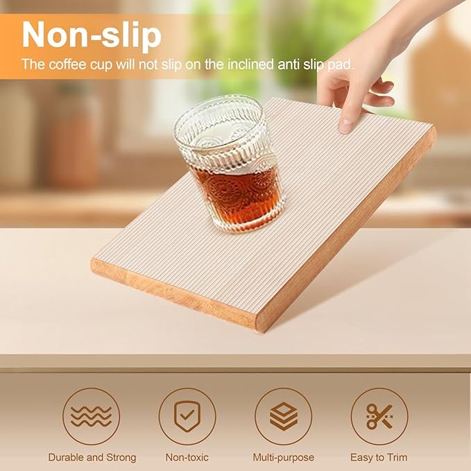 FEXIA Shelf Liners for Kitchen Cabinets Non-Slip Drawer Liner 24 Inches x 20 FT Waterproof & Oil-Proof Non Adhesive Durable Material Fridge Liner for Shelves