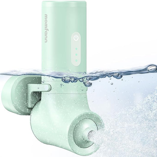 Bath Jet Spa, Cordless Portable Bathtub Accessories with 3-Level Adjustable Speed, Bubble Maker/Bath Jet Mode, Bathtub Jets for Home Spa, Relaxing (Green)