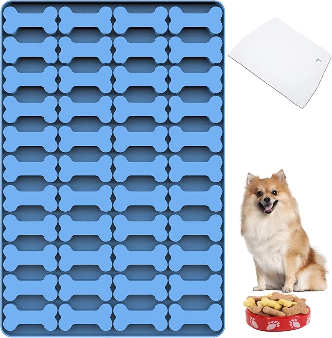 Amyandone Cat Treat Molds, 112 Cavities Mini Fish Shape Silicone Mold