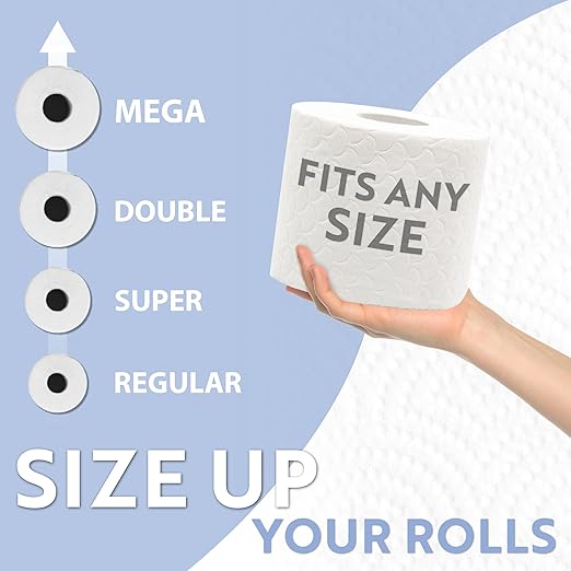 BROOKSTONE, Stylish Toilet Paper Holder, Freestanding Bathroom Tissue Organizer, Minimalistic Storage Solution, Modern Trending Design [Holds MEGA Rolls]