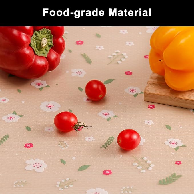 Cooyes Shelf Liner – Premium Non-Adhesive Cabinet & Drawer Liner for Kitchen – Waterproof Shelf Paper with Modern Pattern – Durable EVA Cabinet Mat – Easy to Cut （12" W x 120" L）