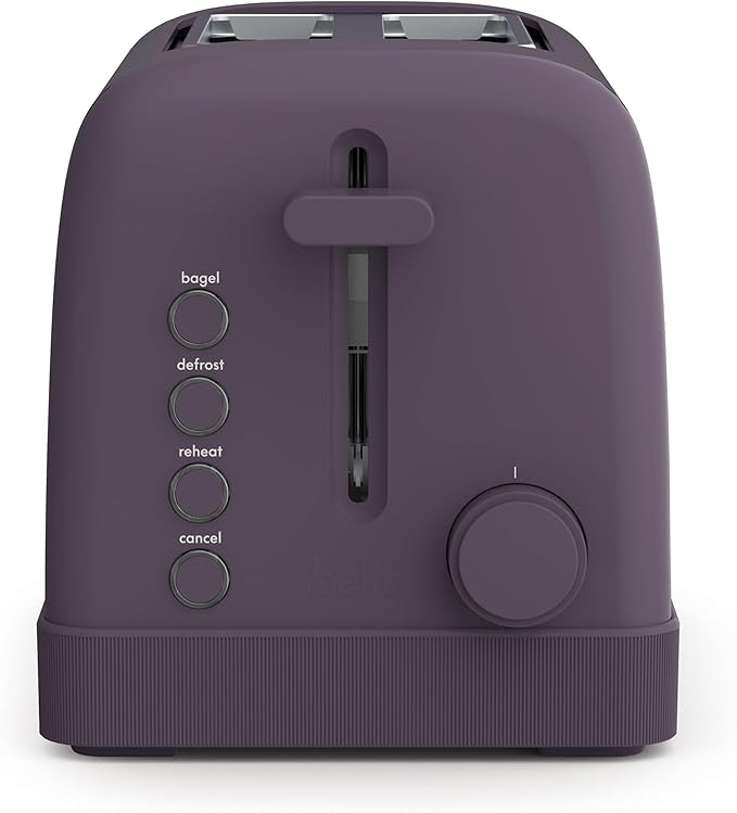 bella 2-Slice Toaster with Extra Wide Slots and 6-Shade Control, Blossom