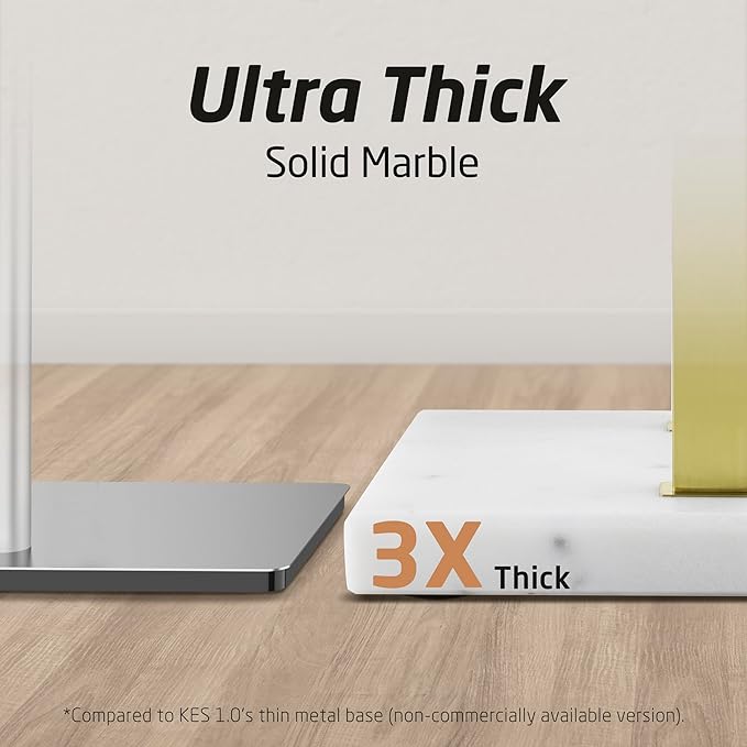 KES Standing Towel Rack with Marble Base, 37" H (Equal Height) Gold Towel Rack for Bathroom Floor, Towel Rack Stand Fits Large Bath Towel, 18/8 Stainless Steel, BTH229-BZ