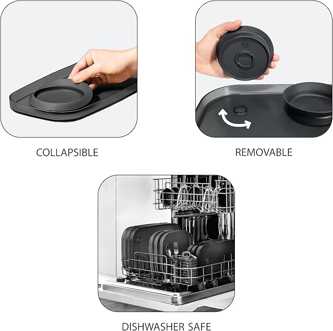 madesmart Dipware Dinner Plate, Carbon