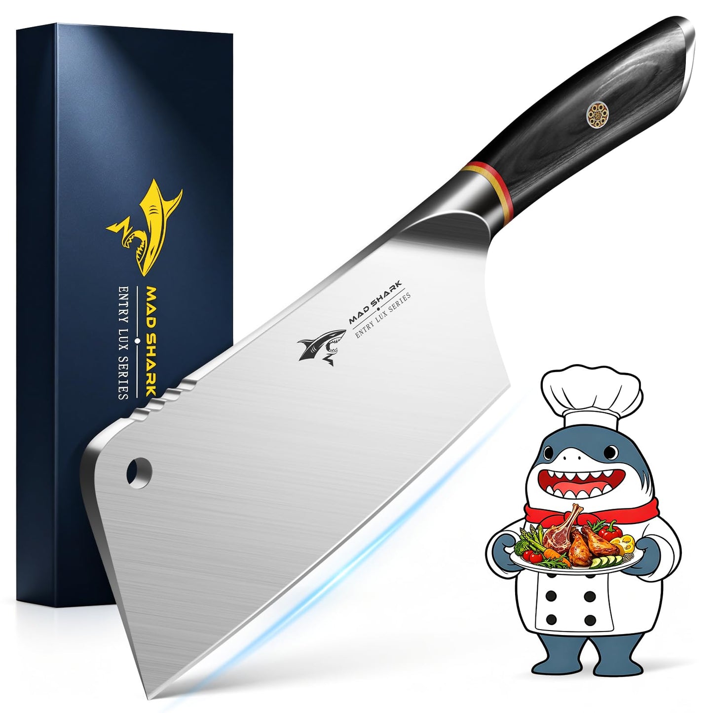MAD SHARK 7 inch Kitchen Knife with German Military Grade Composite Steel