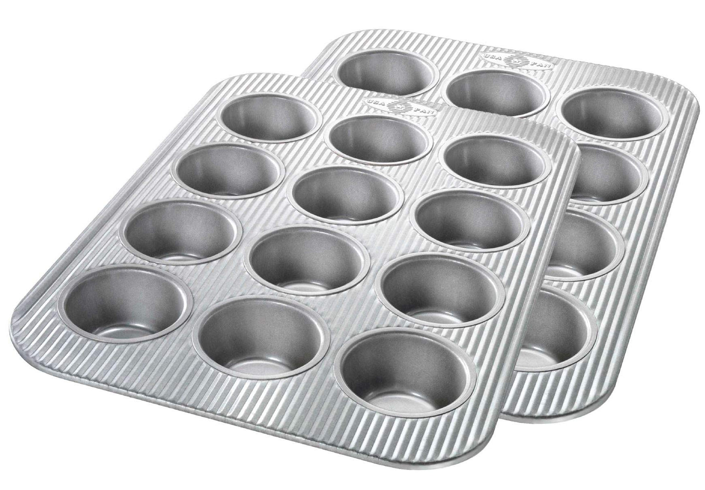 USA Pan Jumbo Texas Muffin Pan, 6 Well, Nonstick & Quick Release Coating, Aluminized Steel