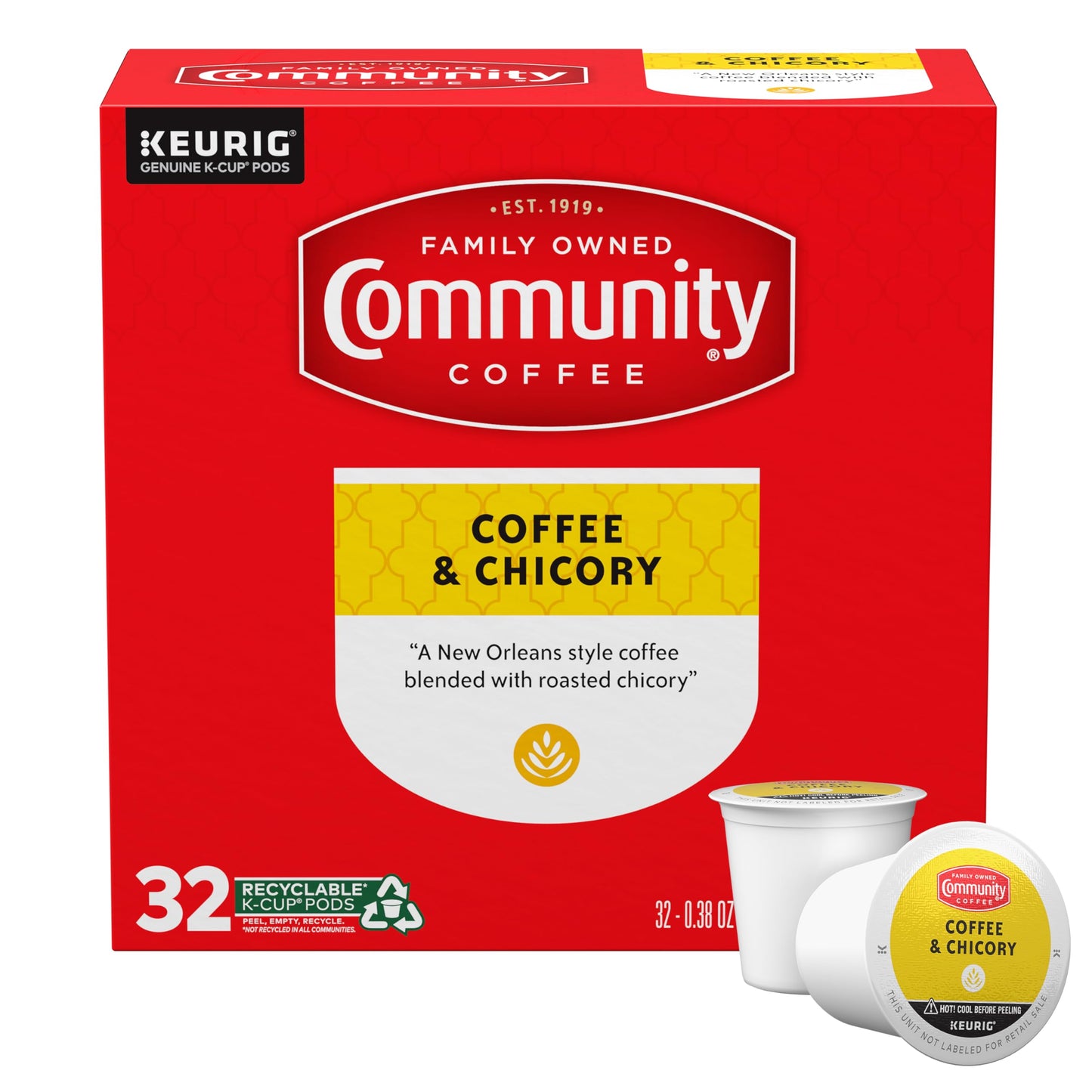 Community Coffee Grandma's Sugar Cookie Keurig K-Cup Pods, Limited Edition Holiday Flavor, Natural Ingredients, 10 Count (Pack of 6)