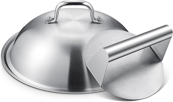 Homenote Griddle Accessories Kit for Blackstone with Dome and Burger Press
