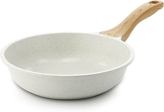 SENSARTE Nonstick Frying Pan Skillet, Swiss Granite Coating Omelette Pan, Healthy Stone Cookware Chef's Pan, PFOA Free (8/9.5/10/11/12.5 Inch) (10 Inch)