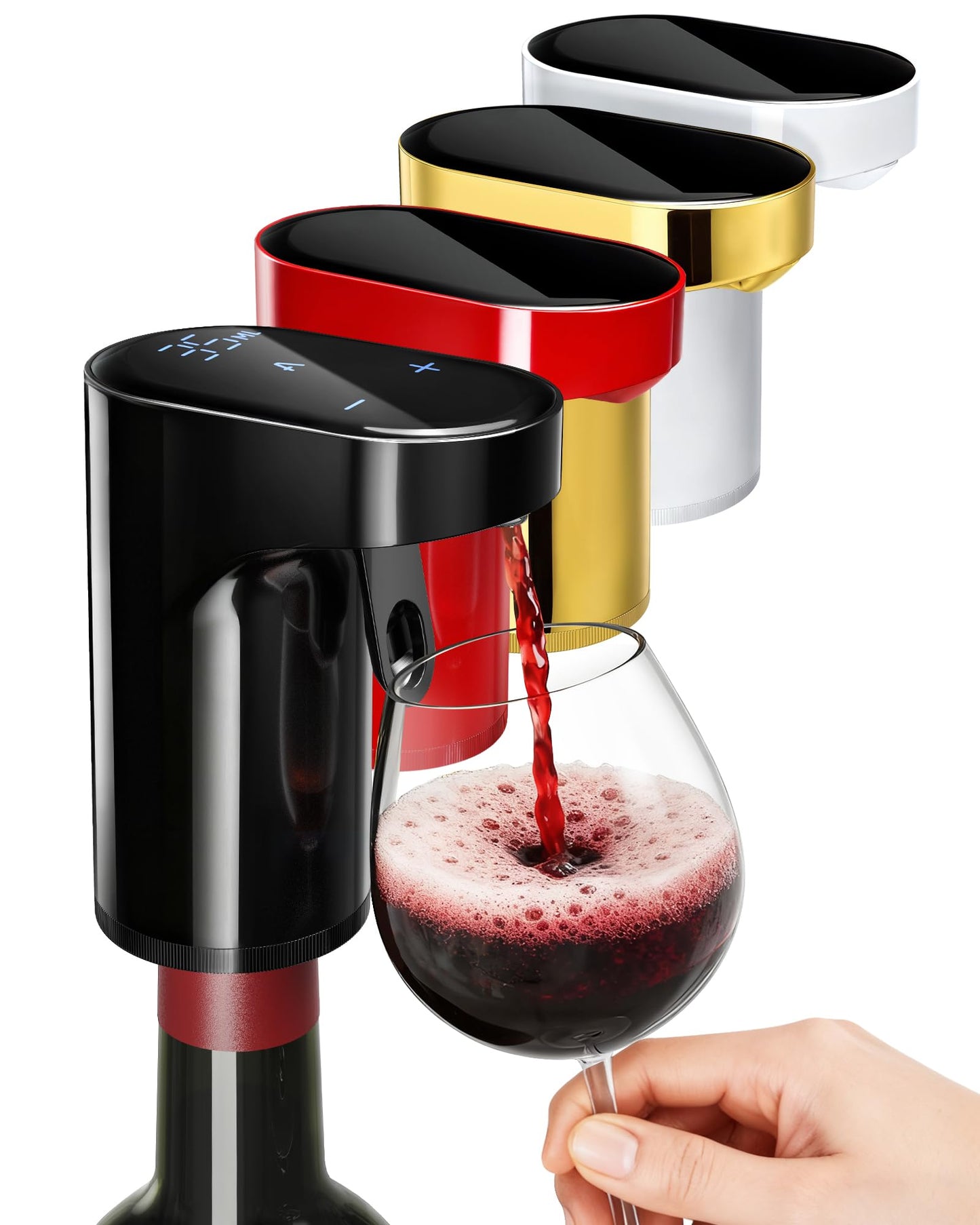 5 in 1 Wine Aerator Whiskey Dispenser,Liquor Decanter, Alcohol Pourer-Black