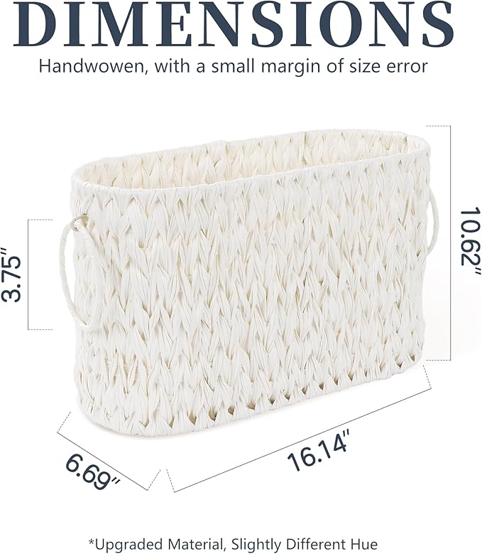Toilet Paper Basket,Boho Decorative Toilet Paper Storage,Large Wicker Basket for Bathroom Storage,Free Standing
