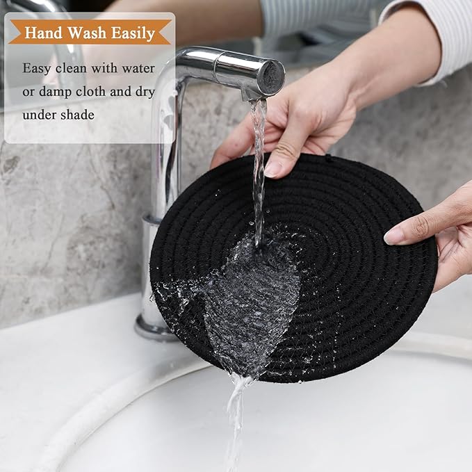 SHACOS 8 Inch Trivets for Hot Dishes 6 Pieces Trivet Set