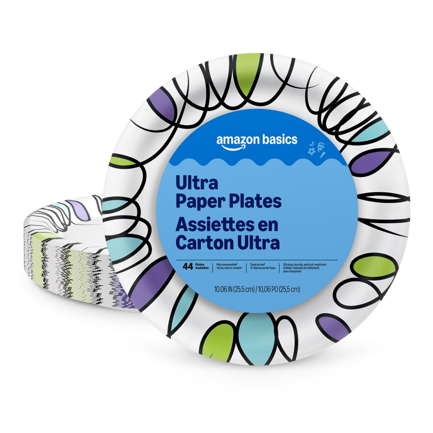Ultra Paper Plates, 8.62 Inch, Disposable, 880 Count (4 Pack of 220), Packaging May Vary