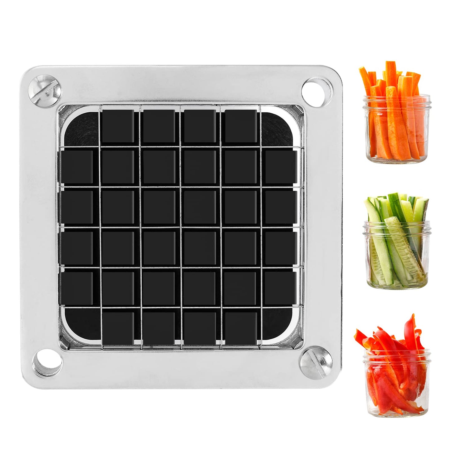 WICHEMI Chopper Blade 1/4" Inch Commercial Vegetable Dicer Blades, 2 Pack