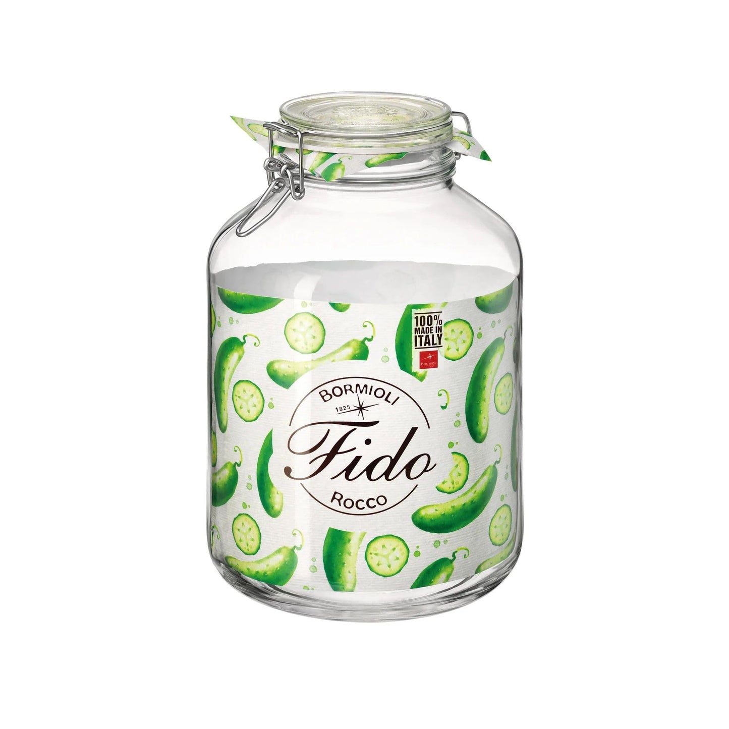 Bormioli Rocco Fido Clear Jar, 169 Oz.