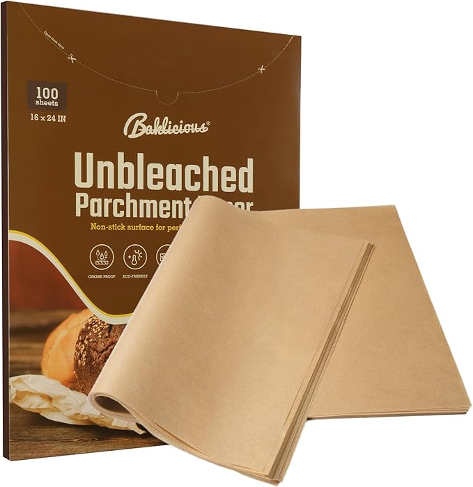 Baklicious 5.5x5.5inch 1100pcs Unbleached Non-Stick Hamburger Patty Paper Squares