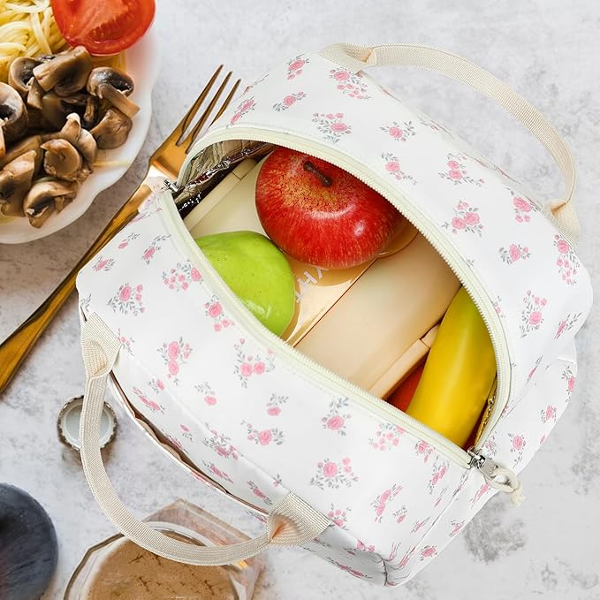 Bluboon Lunch Box for Women Cute Lunch Bag Reusable Insulated Lunch Bags Large Capacity Lunchbox Cooler for Work Picnic or Travel
