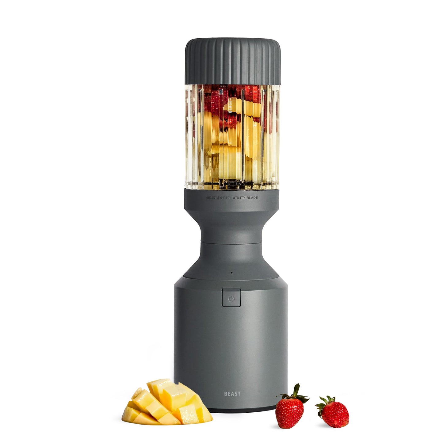 Beast Mega 1200 Plus Countertop Blender, XL Vessel, Carbon Black, 1200W