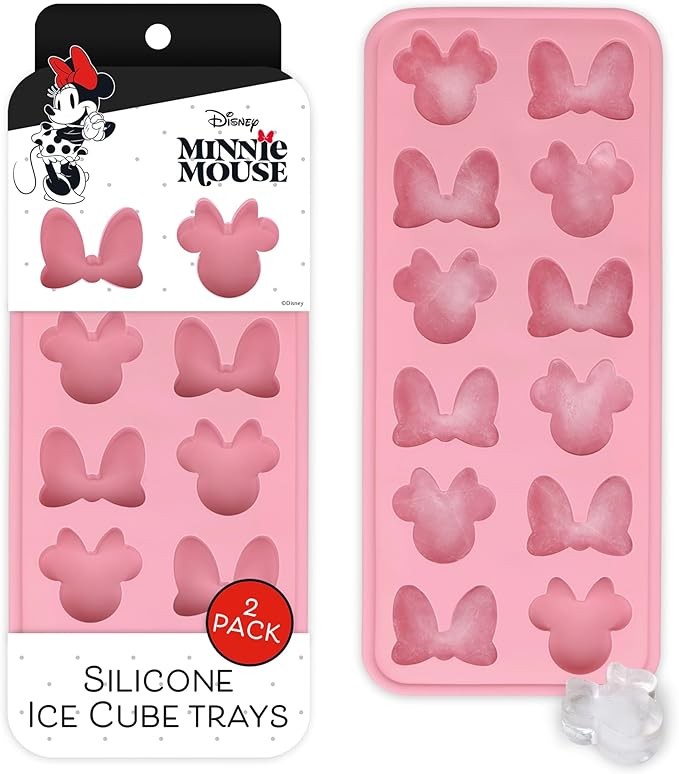 Disney Winnie the Pooh Silicone Ice Cube Tray, 2-Pack 5"x12.5", BPA-Free