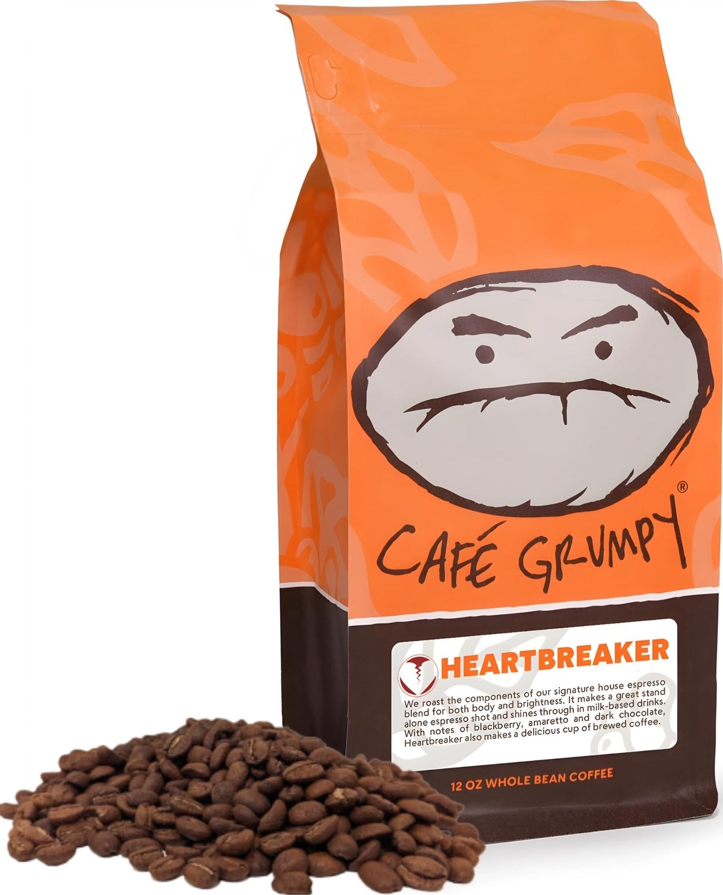 Café Grumpy Coffee - Colombia Whole Beans Arabica, 12oz Bag, Single Origin, Medium Roast, Drip, French Press, Pour Over, Cold Brew (Whole Beans)