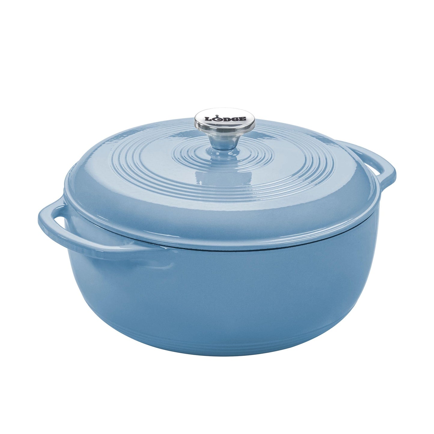 Lodge Essential Enamel Cast Iron Dutch Oven, 6 Quart, Lagoon
