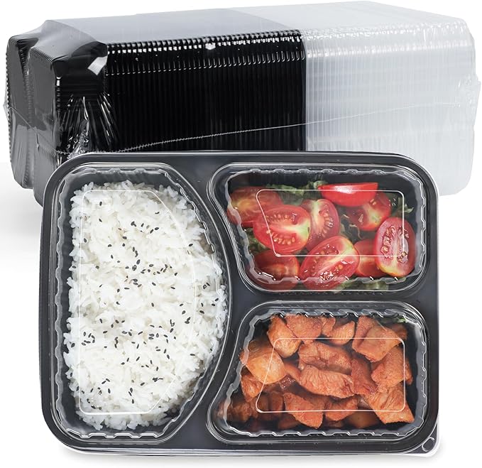 FRESHPAK 40 Pack 41oz Meal Prep Containers - Shrink Wrap Ready To Use