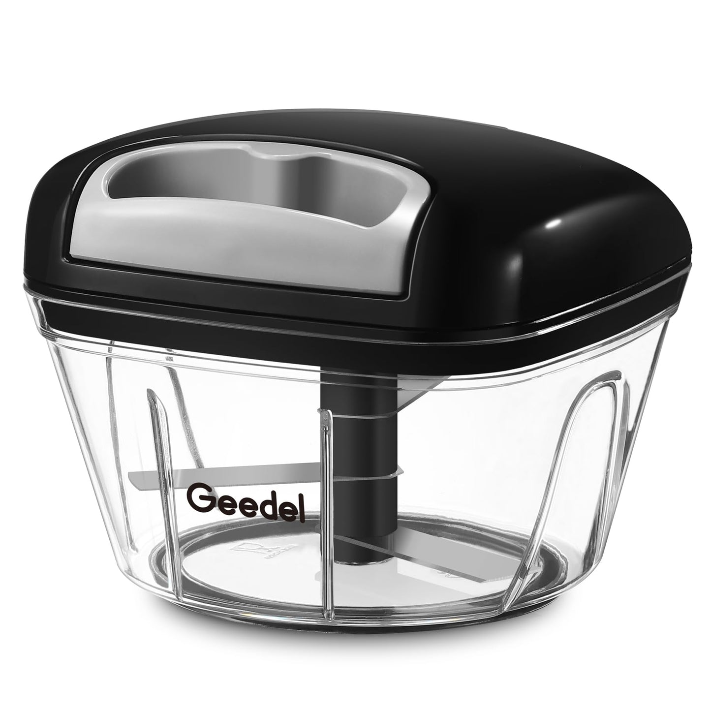 Geedel Vegetable Chopper, Manual Food Chopper with Hand Pull String, 500ml
