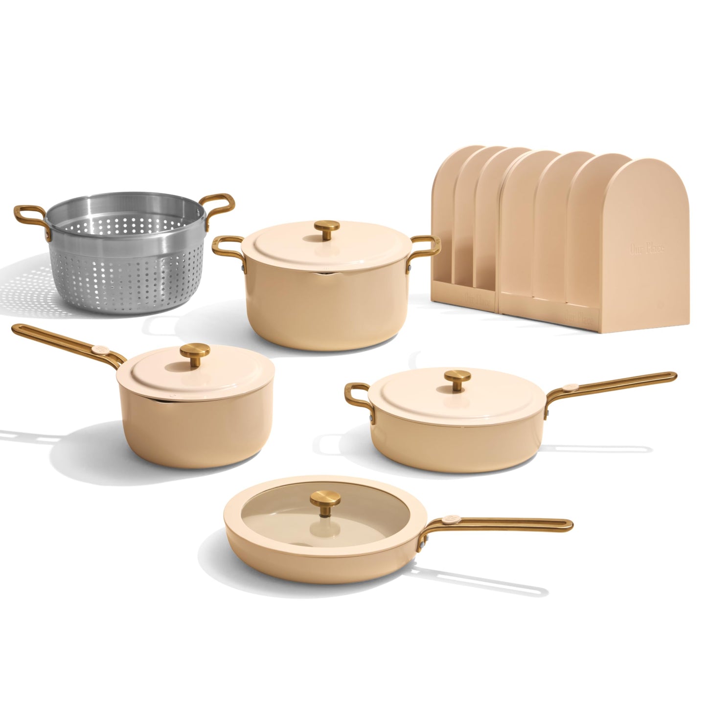 Our Place Essentials Complete Cookware Set, 11-Piece Ceramic Cookware Set