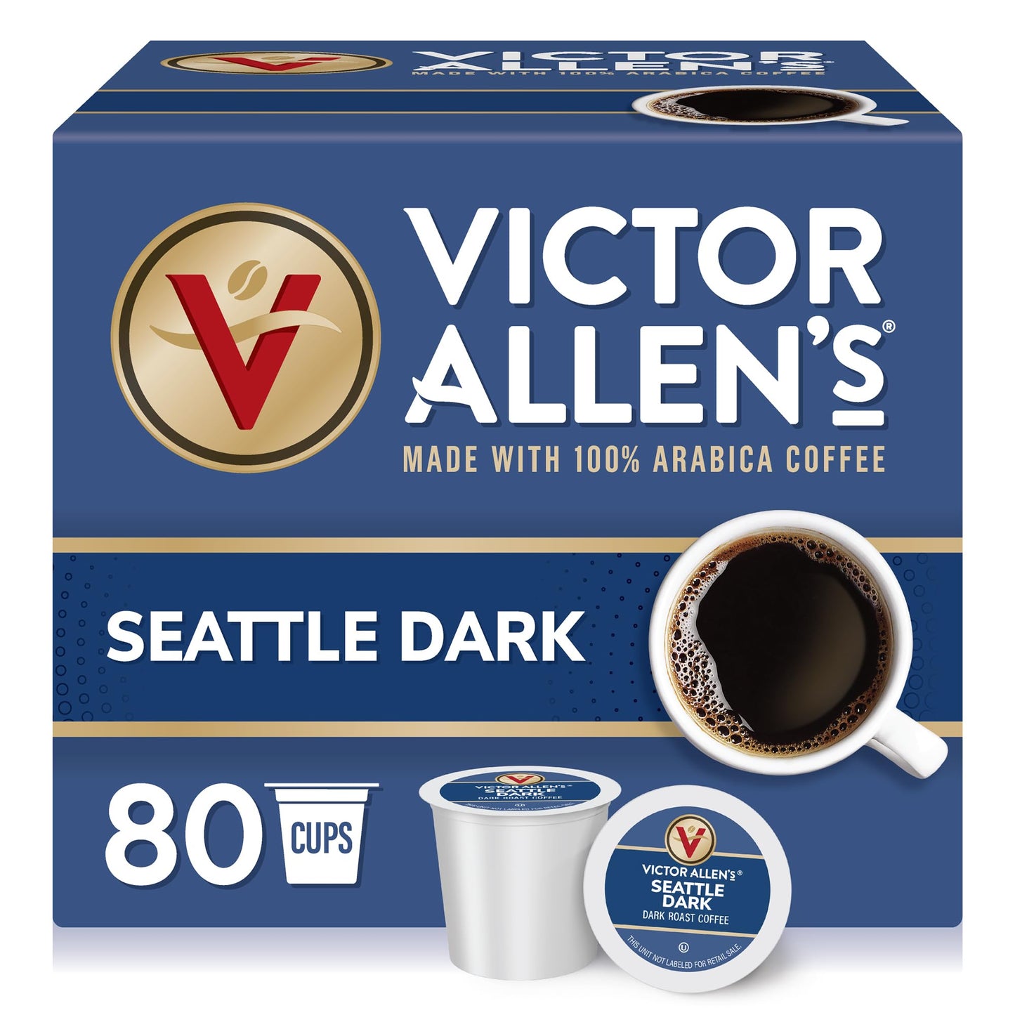 Victor Allen's Coffee Variety Pack (Morning Blend, 100% Colombian, Donut Shop Blend, and French Roast), 42 Count, Single Serve Coffee Pods for Keurig K-Cup Brewers