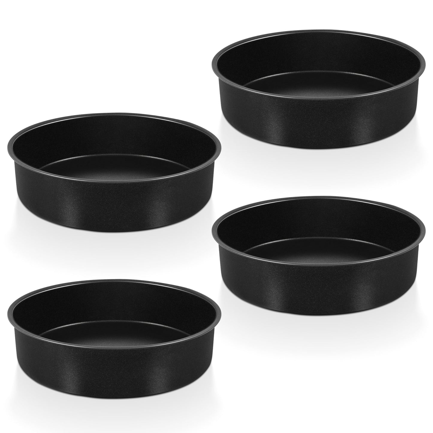 P&P CHEF 9.5 Inch Cake Pan Set, Non-stick Baking Pans for Cake, 4Pcs