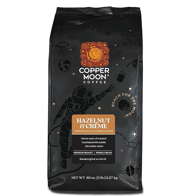 Copper Moon Whole Bean Coffee, Medium Roast, Tropical Coconut Blend, 2 lb
