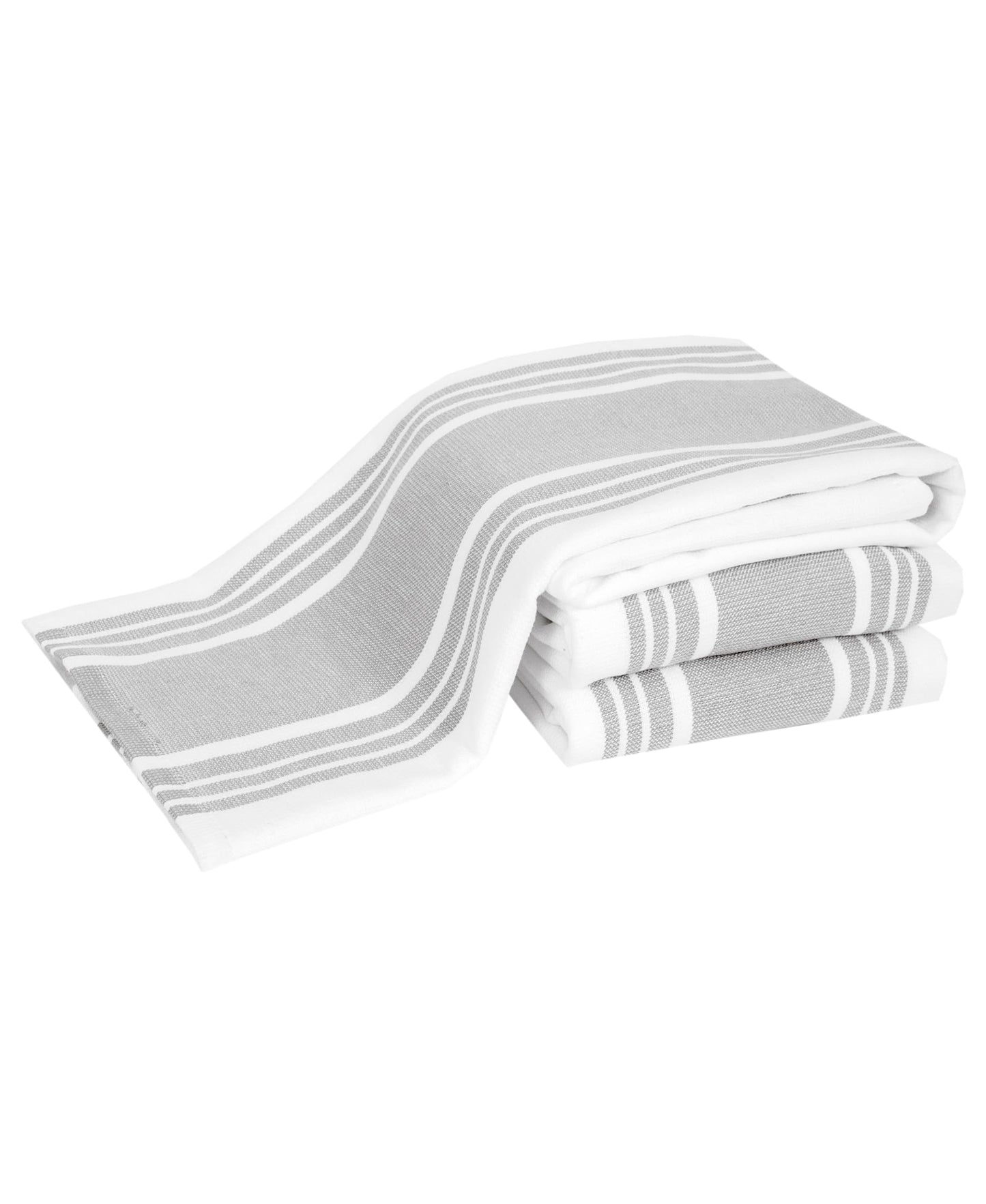 All-Clad Dual-Purpose Kitchen Towels: Highly Absorbent - 100% Cotton, 17"x30" Dish Towels for Cleaning & Drying Dishes & Glassware, 3-Pack, Black