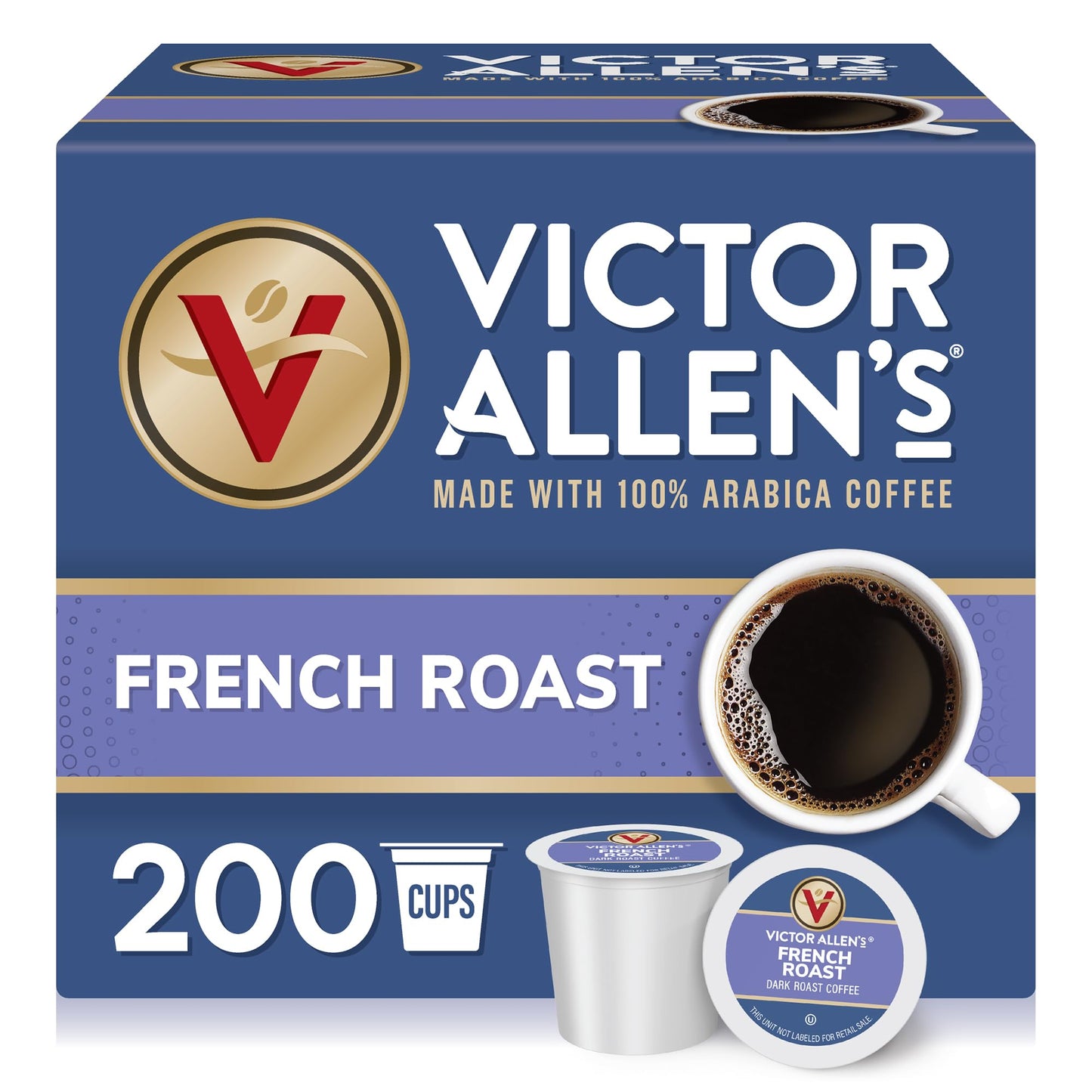 Victor Allen's Coffee Variety Pack (Morning Blend, 100% Colombian, Donut Shop Blend, and French Roast), 42 Count, Single Serve Coffee Pods for Keurig K-Cup Brewers