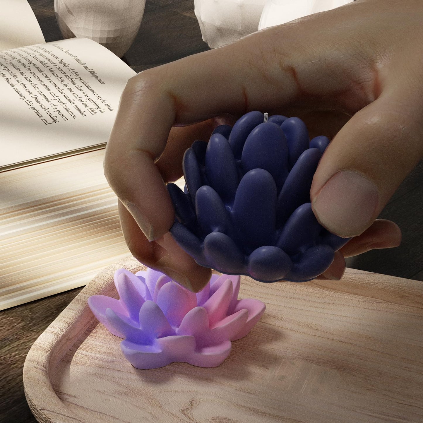 Elephant Animal Resin Casting Mold - 3D Silicone Mold for Candle Making & Home Decor