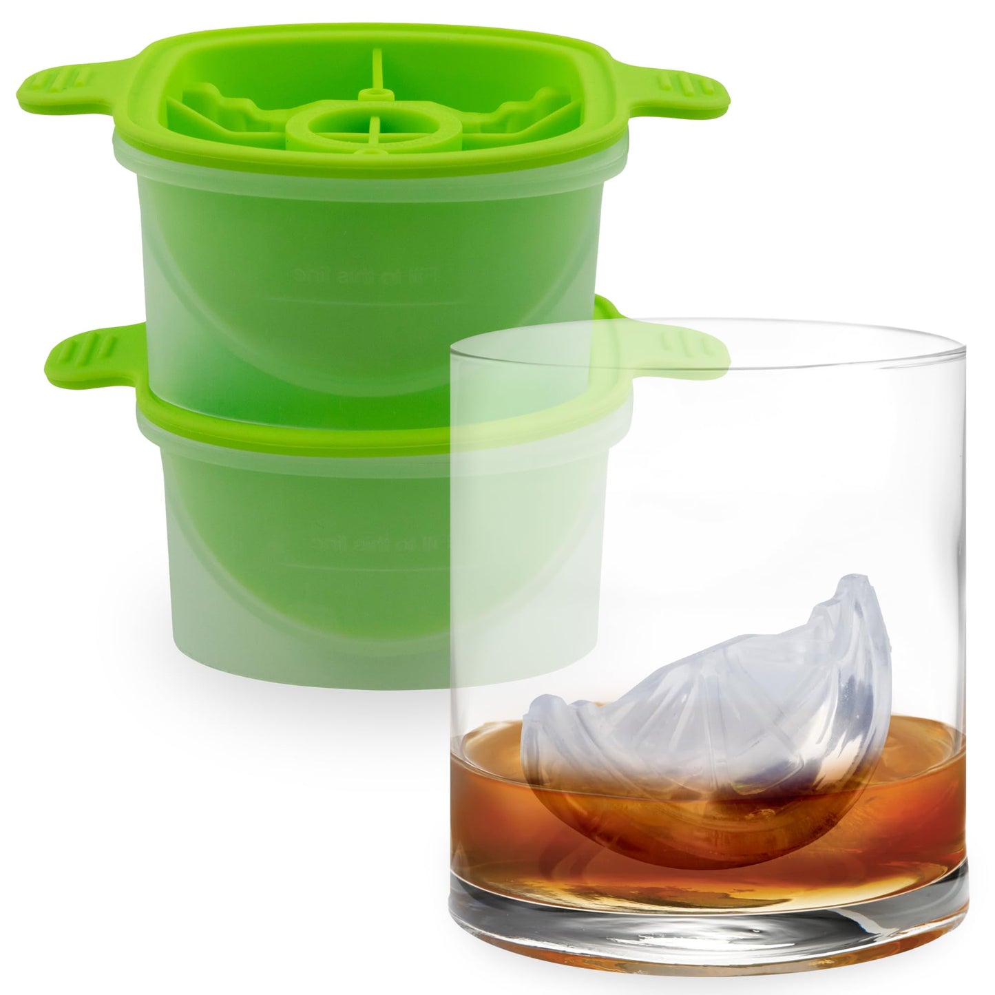 Tovolo Bulldog Ice Cube Mold Pack of 2 Craft Ice Cube Molds for Whiskey Bourbon Cocktails, Easy Fill Funny English Bull Dog Shaped Ice Cube Gifts for Bulldog Lovers, Dishwasher Safe BPA Free Silicone