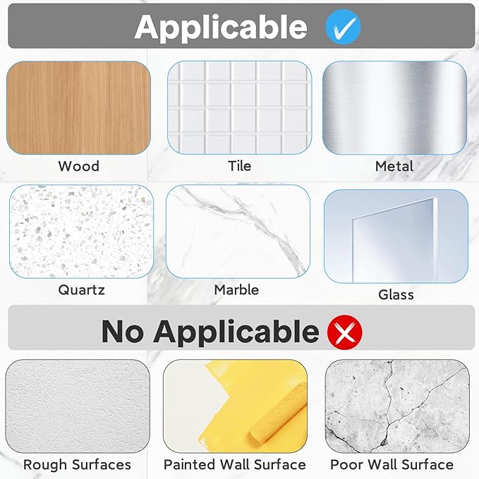 Shower Caddy Adhesive Replacement, Transparent Strong Adhesive Hooks, No Drilling, Waterproof, for Shower Caddy, Bathroom Storage Shelves and Kitchen Racks (Triple*6pcs + Single*4pcs)