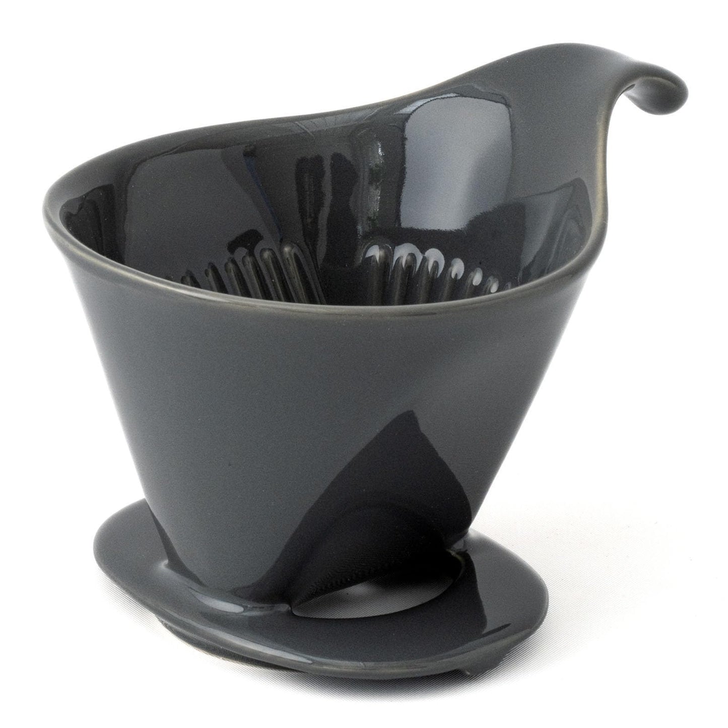 ZERO JAPAN - Bee House Pour Over Coffee Dripper - Ceramic Coffee Maker with Elegant Peek Hole, Drip Cone Brewer Coffee Gifts, Brewing Accessories - Noble Black, Standard Size
