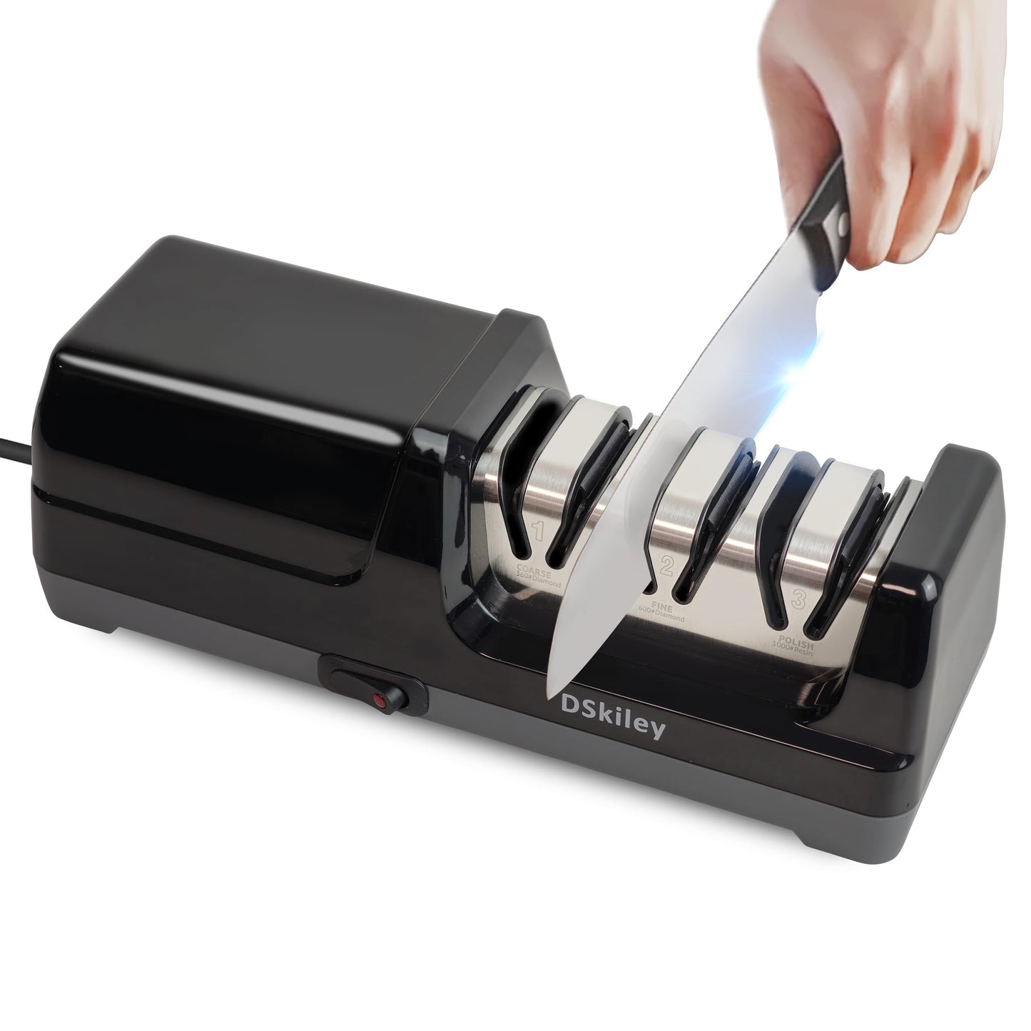 Electric Knife Sharpener for Kitchen,Sharpening, Restore&Polish Chef Knives