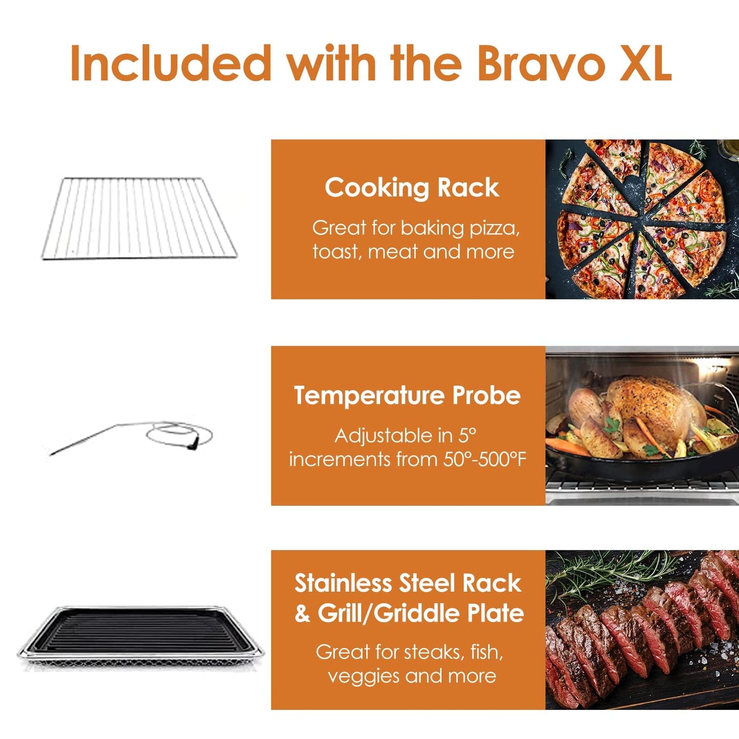 Nuwave Bravo XL Air Fryer Toaster Smart Oven, Countertop Grill/Griddle