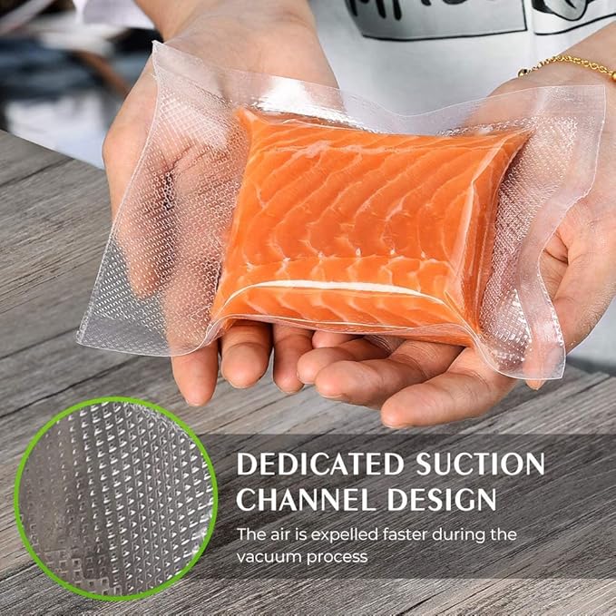 Vacuum Sealer Bags Rolls for Food - Seal a Meal Bags - 11inx20 Rolls 2 Pack-XinBaoLong Commercial Grade Heavy Duty BPA Free Great for Vac Storage