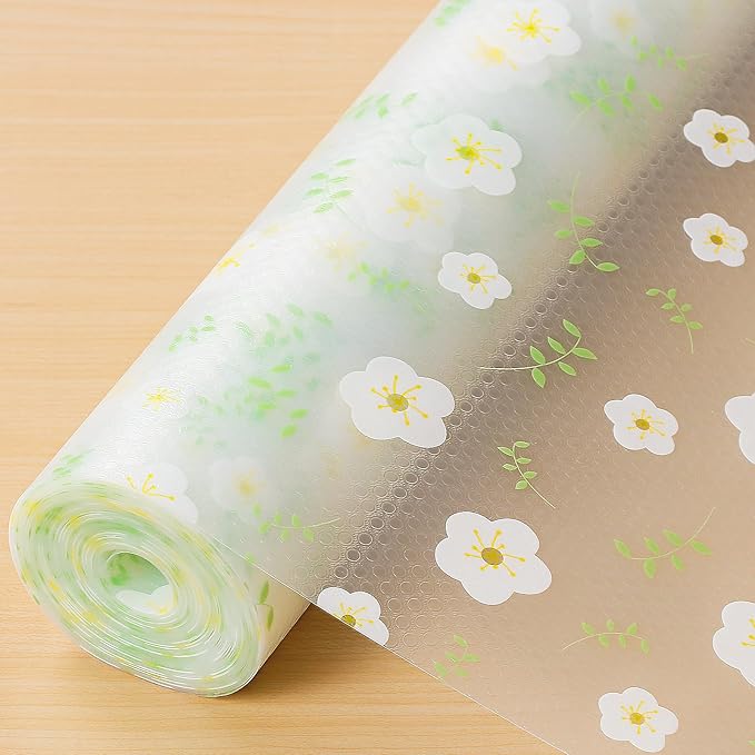 Cooyes Shelf Liner – Premium Non-Adhesive Cabinet & Drawer Liner for Kitchen – Waterproof Shelf Paper with Modern Pattern – Durable EVA Cabinet Mat – Easy to Cut （12" W x 240" L）