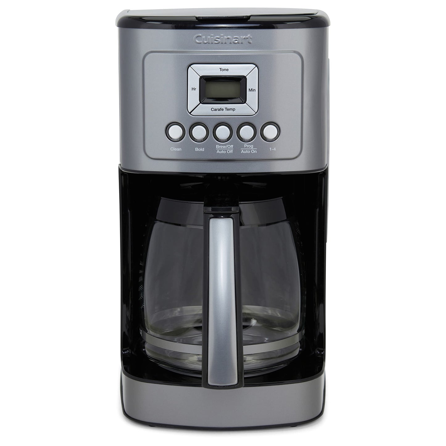 Cuisinart 14-Cup Coffee Maker, Programmable PerfecTemp Glass Carafe Coffee Machine with 1-4 Cup Setting, Brew Strength Control and Brew Pause, Stainless Steel, DCC-3200WNAS, White