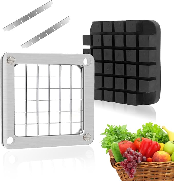 KELEYU 2Pcs 1/4''&3/8''Commercial Vegetable Replacement Chopper Blade