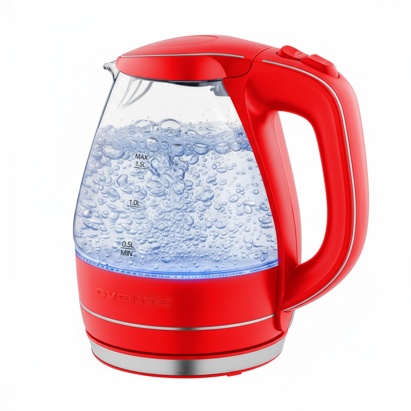 OVENTE 1.5L Glass Electric Kettle Water Boiler, Green KG83G