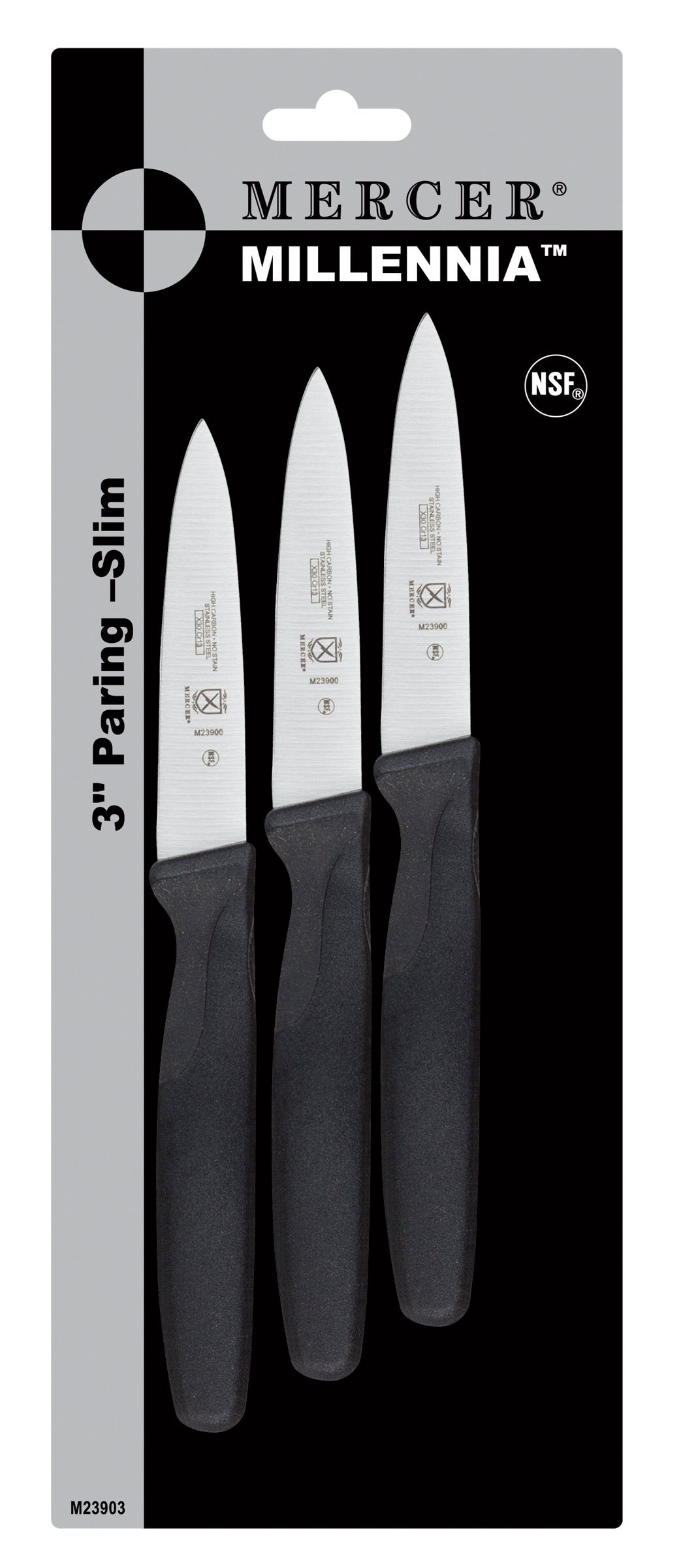 Mercer Culinary M22508 Millennia Black Handle, 8-Inch Wavy Edge, Bread Knife